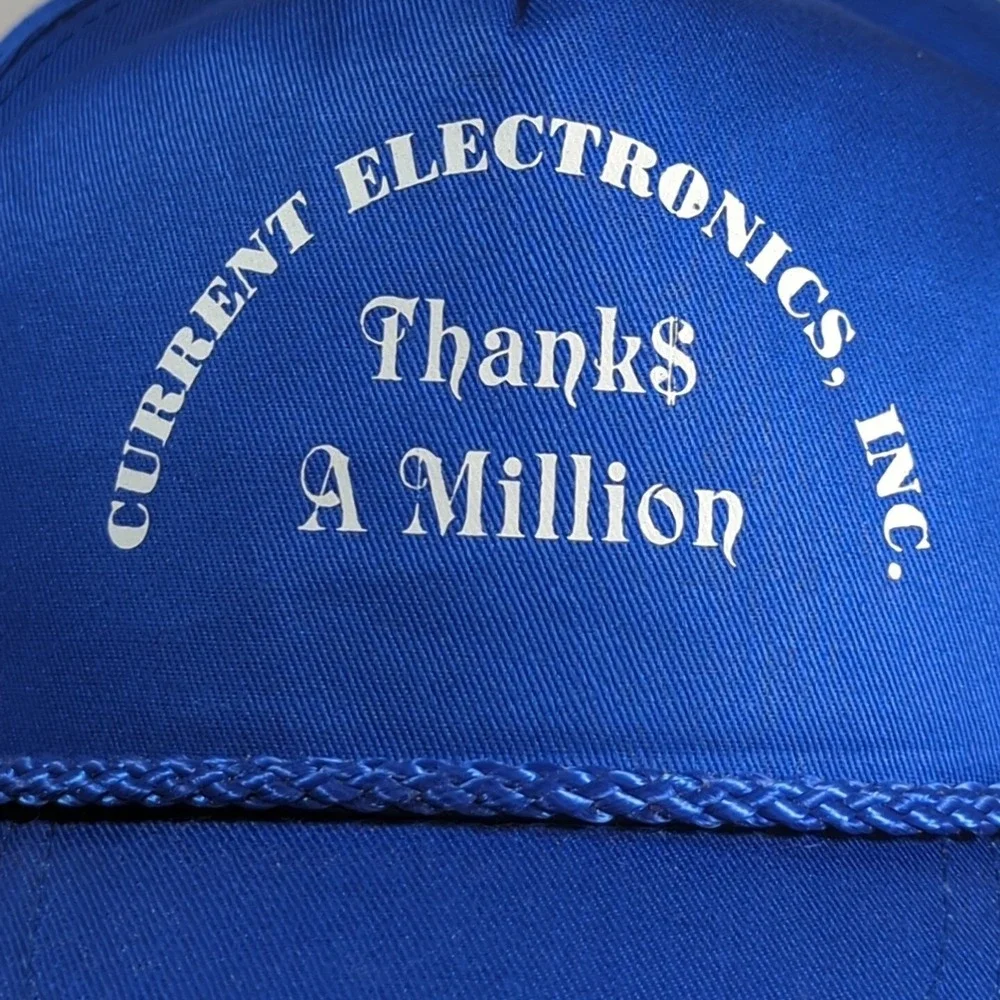 Current Electronics‎ Thanks a Million Vintage Snapback Hat Adjustable Ball Cap